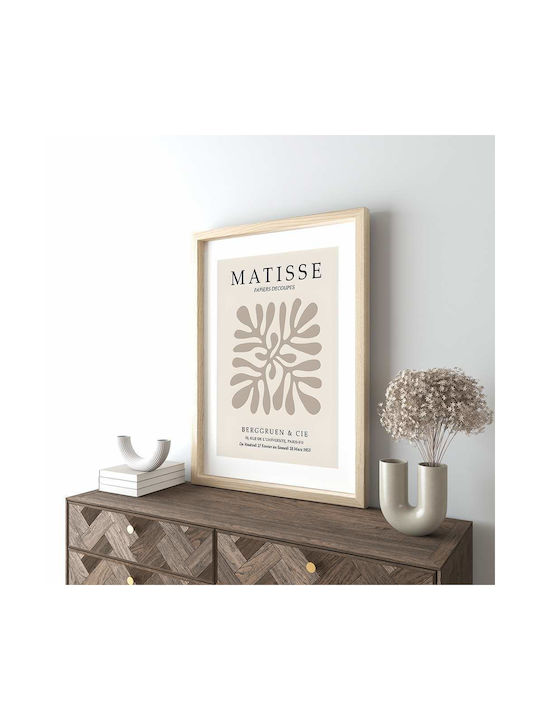 Poster Matisse Papiers Découpés Art055 40cm X 50cm Premium Black Wooden Frame