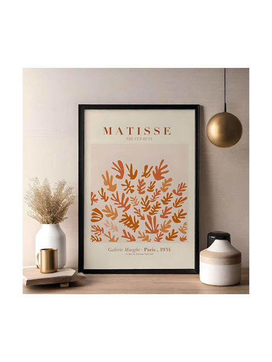 Poster Matisse Cut-outs Art070 40cm X 50cm Premium Μαύρο Ξύλινο Κάδρο-56013pd156738f55323