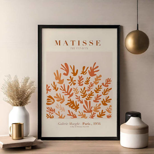 Poster Matisse Cut-Outs Art070 40cm X 50cm Premium Black Wooden Frame