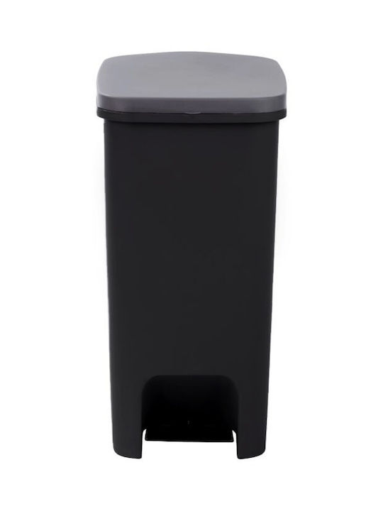 Homeplast Kunststoff Mülleimer Schwarz 52lt