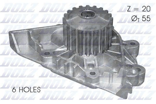 Dolz Car Water Pump for Fiat Scudo / Ulysse