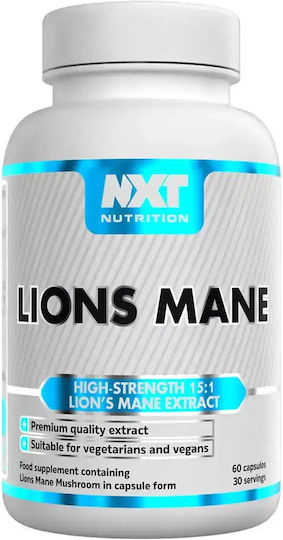 Nxt Nutrition Lions Mane 300mg 60 Capsules Nxt Nutrition