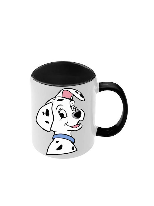Κούπα Dalmatians Δαλματίας Μαύρη Λαβή Εσωτερικό
