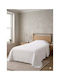SteweHome Pique Single Blanket 160x230cm White