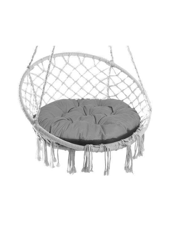 AIO Factory Waterproof Round Garden Swing Cushion Grey 65x65cm