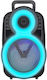 Karaoke Speaker with Wired Microphone and Lighting Effects JBR-608 Black