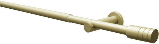 Ausziehbare Metallische Vorhangstange Einzeln 120-210cm Gold