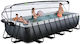 Exit Toys Schwimmbecken PVC mit Metallic-Rahmen 540x250x100cm Schwarze 30575320