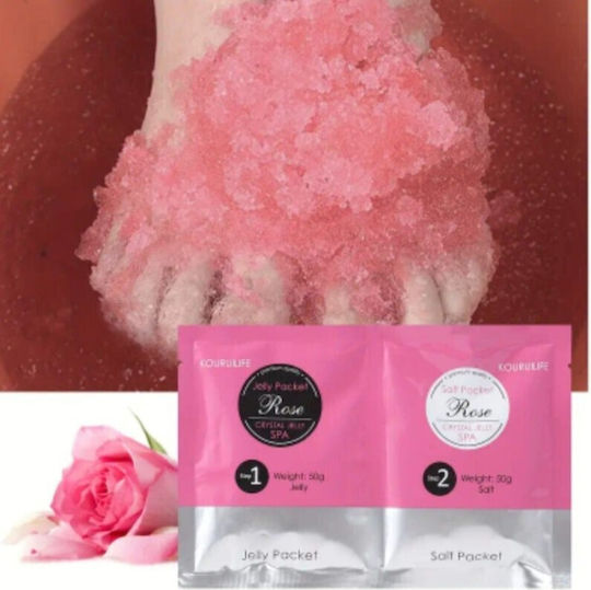Crystal Jelly Salt Scrub 50gr 2τμχ Rose