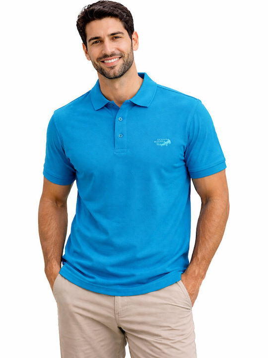 Polo Short Sleeve Light Blue Blouse