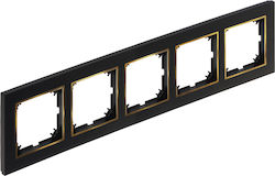 Elektro Plast Wechselrahmen in Schwarz Farbe 4175-47