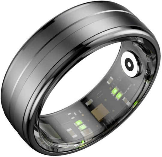R6 Smart Ring 21.6mm with Heart Rate Monitor Deep Grey