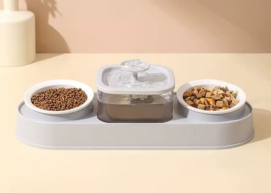 Pet's Choice Automatischer Keramik Bewässerer / Brunnen für Hund & Katze mit Gestell 1.25lt in Grau Farbe