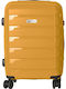 Polo Cabin Hard Travel Suitcase Mustard Height 55cm