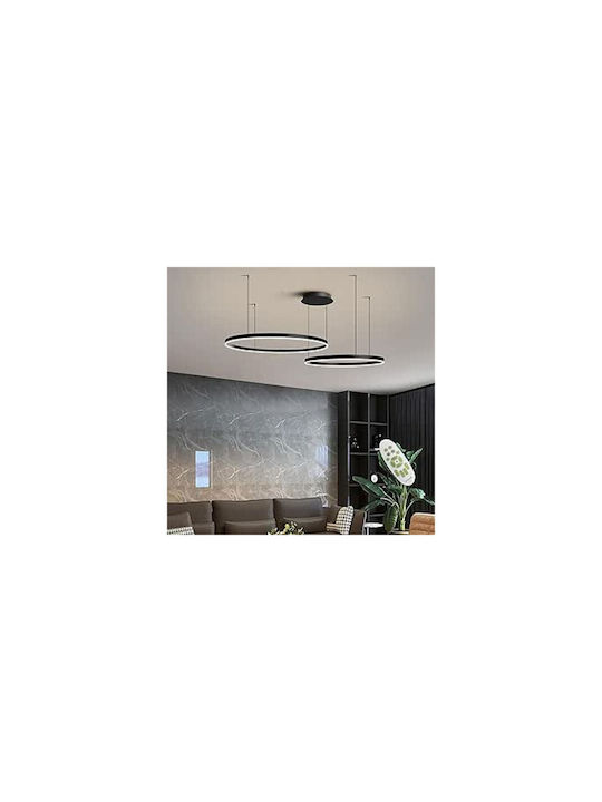 Jiju Lumini Suspendate Negru LED