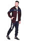 Set trening lucios albastru marin/burgundy