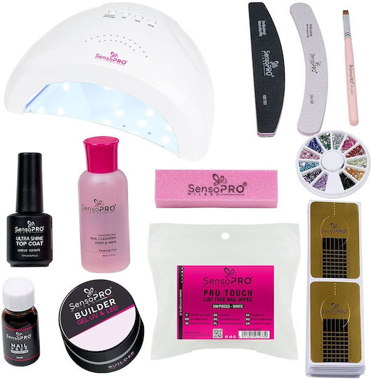 SensoPro False Nail Gel Sensopro Milano Beginner Gel Nail Kit Promotion 01 11ml