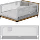 Tulano Foldable Bed Rail Guard from Metal in Grey Colour 77x26x7cm