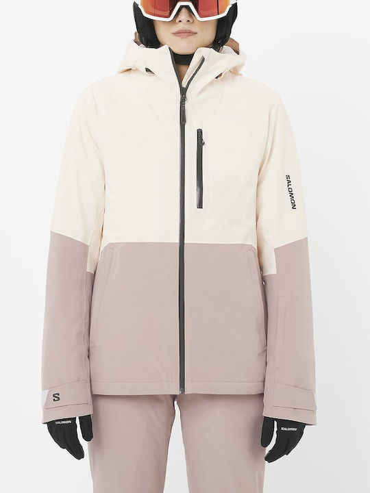 Salomon LC2621000 Damen Ski- und Snowboardjacke Weiß