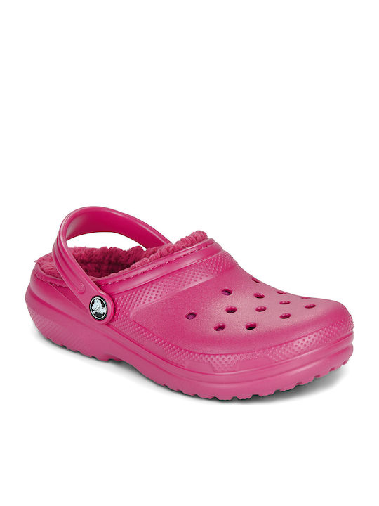 Crocs Classic Lined Clog Детски чехли Розови