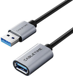 Cabletime USB-A Männlich Zu USB-A Weiblich Konverter