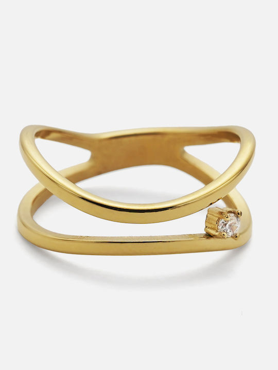 Enotia Damen Stahl Vergoldeter Ring Enotia Damen Stahl Vergoldeter Ring