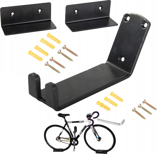 Suport de bicicletă pentru montaj pe perete Zola metalic compatibil cu roți de 16-29" suportă până la 30 kg negru