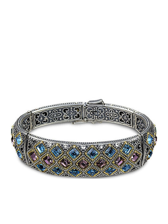 Dimitrios Exclusive Women's Gold Plated Silver Handcuff Bracelet
