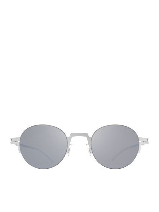 Mykita Unisex Sonnenbrillen mit Silber Metallrahmen und Silber Spiegel Gläsern