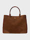 Lauren Leather Women's Shoulder Bag Orange