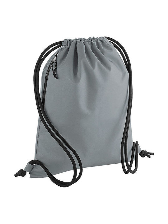 BagBase Детска чанта мешка сива 48x40см.