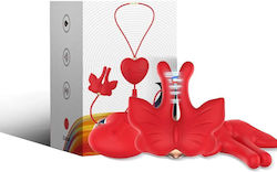 Armony Magnetic Nipple Clamps Vibration Butterfly Shape Red