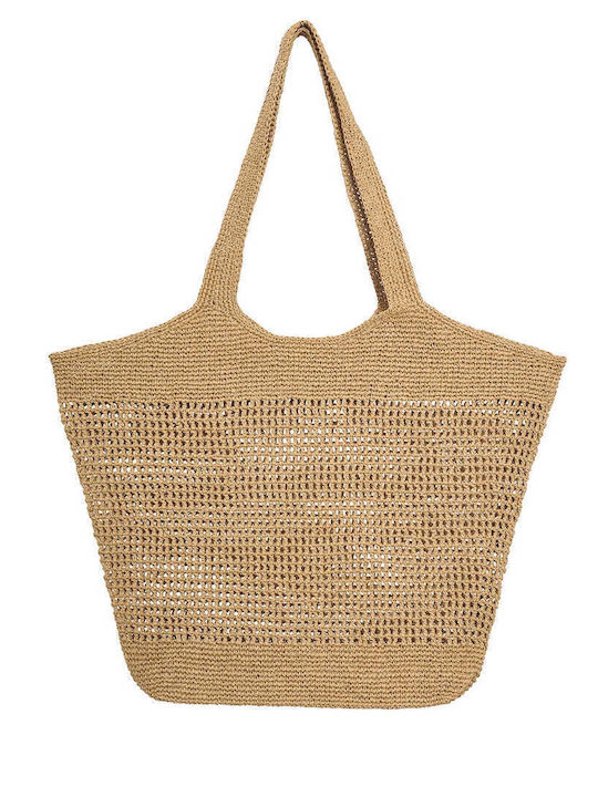 Celestino Damen Strandtasche Korbweide Hellbraun