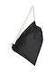 Shopping Bag Pouch Backpack-1ds SG Accessories Cotton Backpack Single Drawstring Black