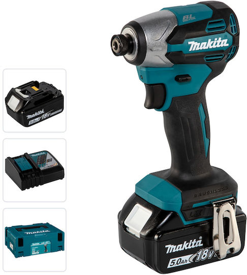 Makita DTD158RTJ Schlagbohrschrauber Batteriebetrieb Brushless 18V 2x5Ah