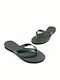 Leather Women's Flat Sandals Black
