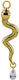 Charm Gold Snake Right D-064