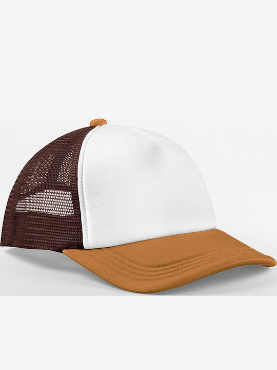 Καπέλο Retro 5 Panel Trucker B639 Beechfield Chocolate Dark Amber