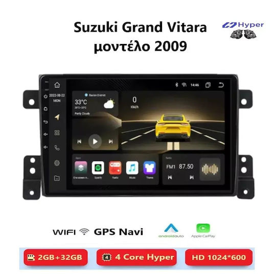Suzuki Grand Vitara 2009 Android Multimedia CarPlay Android Auto GPS Wi-Fi Bluetooth SH23