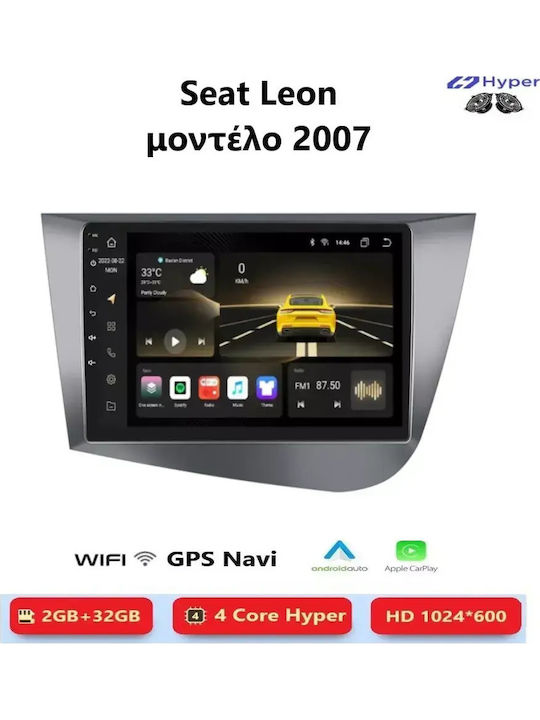 Seat Leon 2007 Android Multimedia Carplay Androidauto Gps Wi-fi Bluetooth Sh55