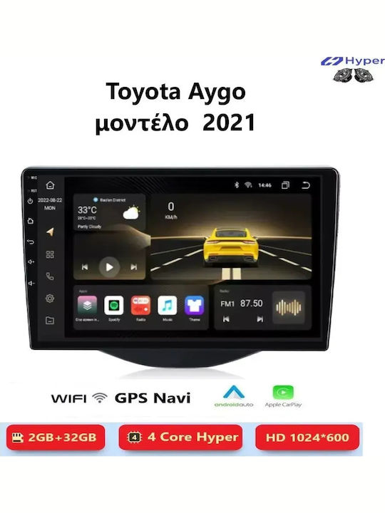 Toyota Aygo 2021 Android Multimedia Carplay Android Auto GPS Wi-Fi Bluetooth Sh128