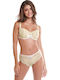Miss Rosy Damenunterwäsche-Set BH mit Kasten Lila-Gelb