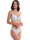 Miss Rosy Damenunterwäsche-Set BH Mit Spitze Brasil Hellblau