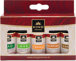 Set 5 Uleiuri Aromatice Parfumate Ediție Specială de Crăciun King Aroma