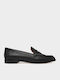 Leather Women's Loafers in Black Colour