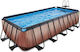 Exit Toys Πισίνα PVC με Μεταλλικό Σκελετό 540x122x122εκ. Γκρι