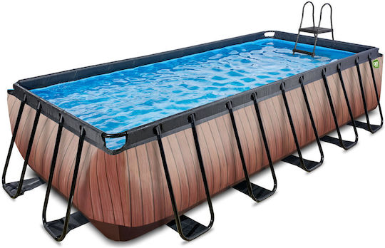 Exit Toys Πισίνα PVC με Μεταλλικό Σκελετό 540x122x122εκ. Γκρι