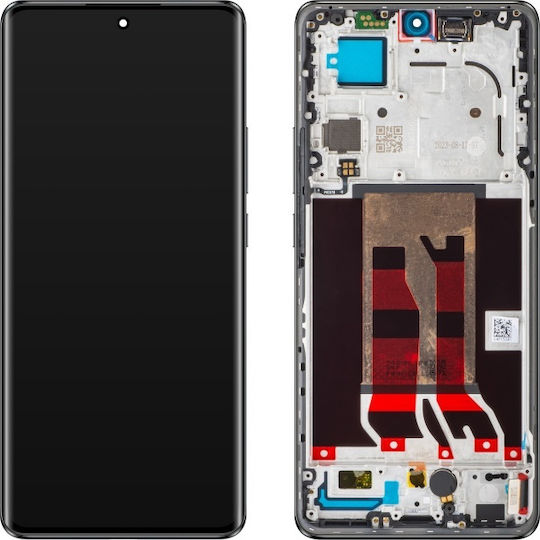 Oppo Οθόνη με Μηχανισμό Αφής και Πλαίσιο για Oppo Reno10 Pro (Μαύρο)