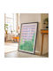 Poster Charleston Pop Art Pst25510 40cm X 50cm Frame Natural Wooden Beige