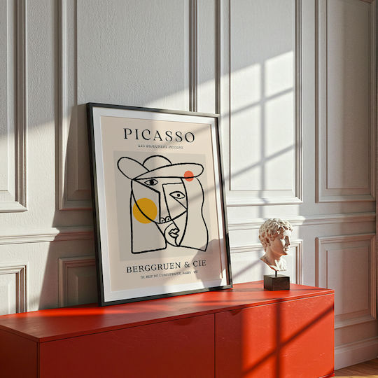 Poster Pablo Picasso Les Dejeurenes Dessins Art238 40cm X 50cm White Wooden Frame